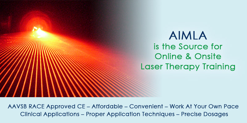 AIMLA is the Source for Online & Onsite Laser Therapy Training